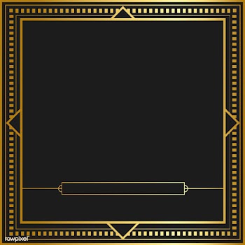 Vintage golden art nouveau badge vector | Free stock vector - 519682