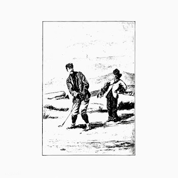 Vintage golfers playing golf | Free stock vector - 572784