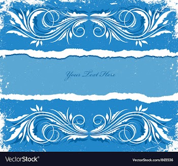 Vintage grunge floral frame vector image