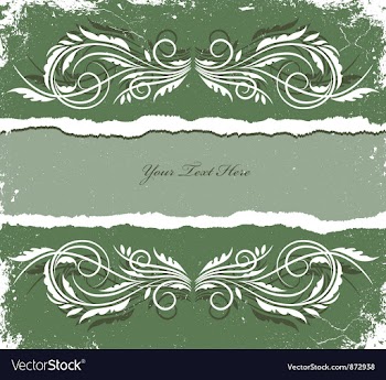 Vintage grunge floral frame vector image