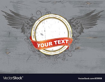 Vintage grunge label vector image