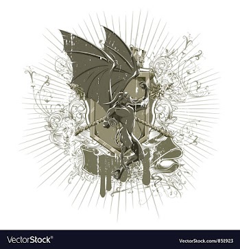 Vintage grunge t-shirt design vector image