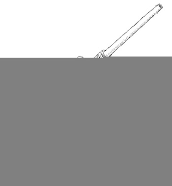 Vintage gun vector image