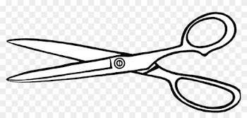 Vintage Hair Scissors Clipart Kid - Vintage Hair Cutting Scissors Clip Art