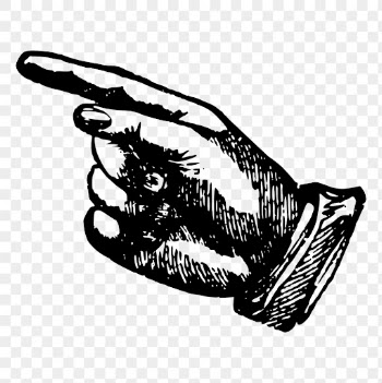 Vintage hand png, pointing gesture | Free PNG Illustration - rawpixel