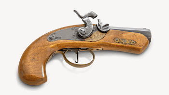 Vintage handgun, collage element psd | Free PSD - rawpixel