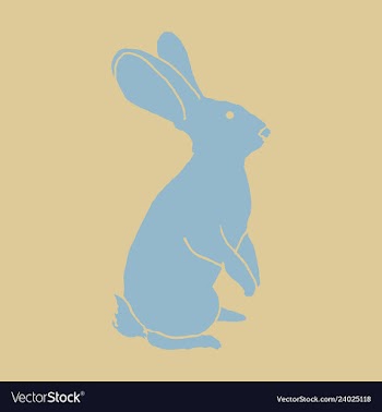Vintage hare hand drawn vector image