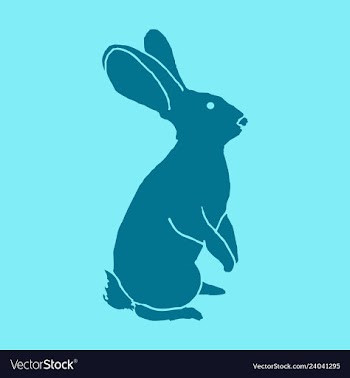 Vintage hare hand drawn vector image