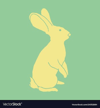 Vintage hare hand drawn vector image