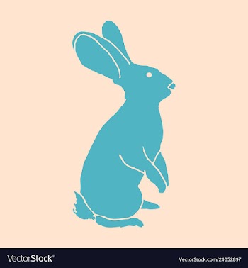 Vintage hare hand drawn vector image