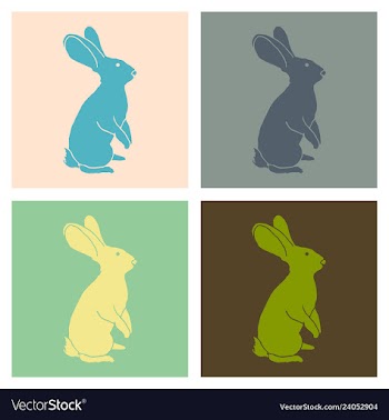 Vintage hare hand drawn vector image