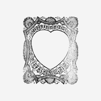 Vintage heart frame hand drawn | Free Photo - rawpixel