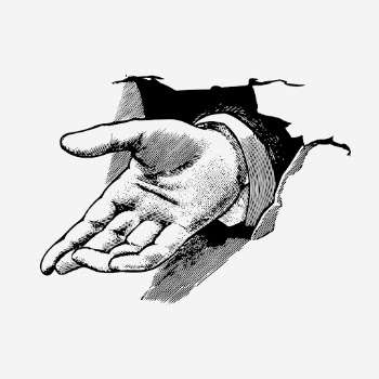 Vintage helping hand hand drawn | Free Photo - rawpixel