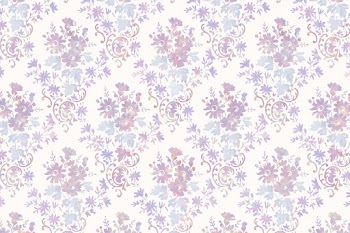 Vintage holographic flora vector pattern remix from artwork by William Morris