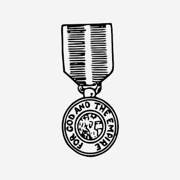Vintage honorary medal hand drawn | Free Photo - rawpixel