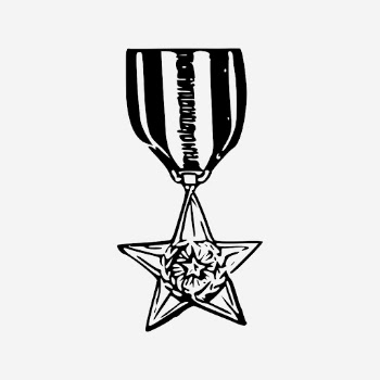 Vintage honorary medal hand drawn | Free Photo - rawpixel