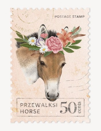 Vintage horse postage stamp, animal | Free PSD - rawpixel