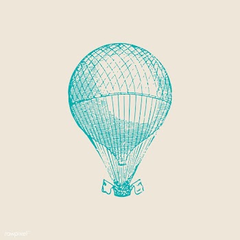 Vintage hot air balloon illustration | Free stock vector - 539781