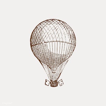Vintage hot air balloon illustration | Free stock vector - 539782