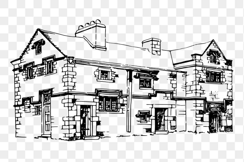 Vintage house png sticker illustration, | Free PNG - rawpixel