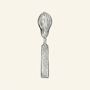 Vintage illustration of a chisel | Free stock vector - 324788