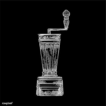 Vintage illustration of a coffee grinder | Free stock vector - 324491
