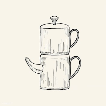 Vintage illustration of a coffee maker | Free stock vector - 324460