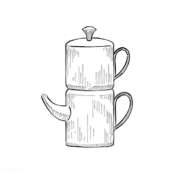 Vintage illustration of a coffee maker | Free stock vector - 324468