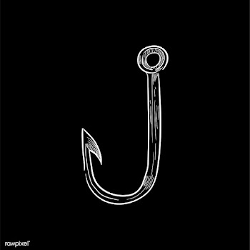Vintage illustration of a fishing hook | Free stock vector - 324725
