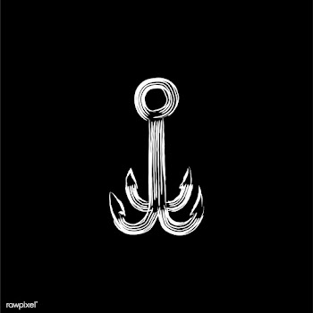 Vintage illustration of a fishing hook | Free stock vector - 324726