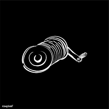 Vintage illustration of a fishing rod spinnin.. | Free stock vector - 324669