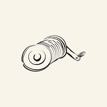 Vintage illustration of a fishing rod spinnin.. | Free stock vector - 324678
