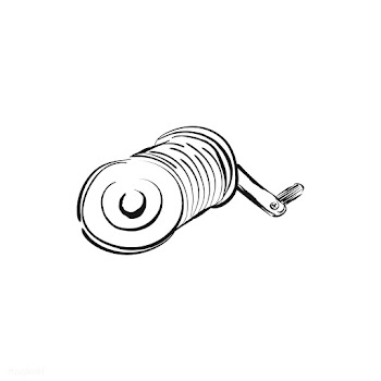 Vintage illustration of a fishing rod spinnin.. | Free stock vector - 324771