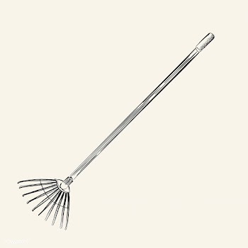 Vintage illustration of a gardening rake | Free stock vector - 324610