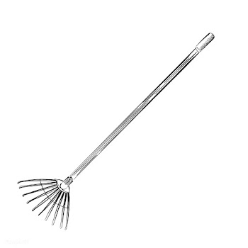 Vintage illustration of a gardening rake | Free stock vector - 324617