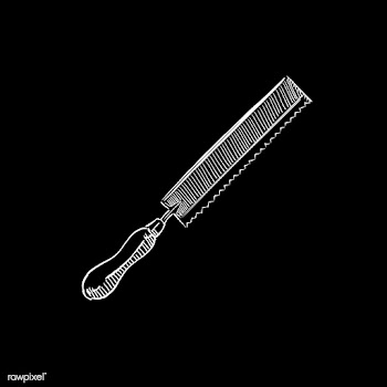 Vintage illustration of a gardening saw | Free stock vector - 324630