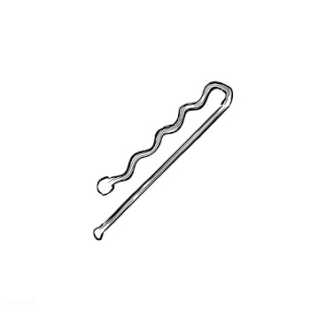 Vintage illustration of a hairpin | Free stock vector - 324653