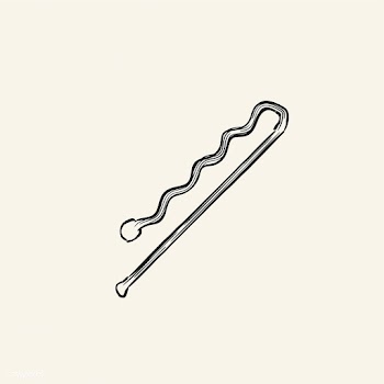 Vintage illustration of a hairpin | Free stock vector - 324734