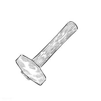 Vintage illustration of a hammer | Free stock vector - 324461