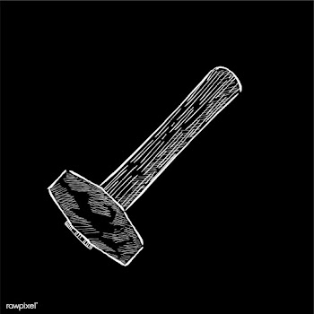 Vintage illustration of a hammer | Free stock vector - 324515