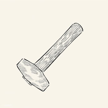 Vintage illustration of a hammer | Free stock vector - 324523