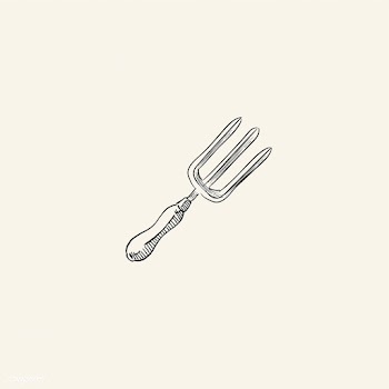 Vintage illustration of a hand fork | Free stock vector - 324588