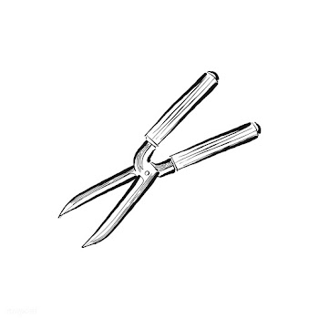 Vintage illustration of a hedge shears | Free stock vector - 324594