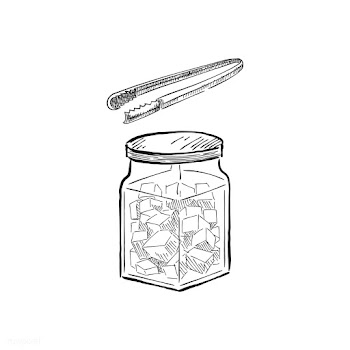 Vintage illustration of a jar with sugar cube.. | Free stock vector - 324471