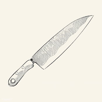 Vintage illustration of a kitchen knife | Free stock vector - 324587