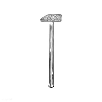 Vintage illustration of a machinist hammer | Free stock vector - 324626