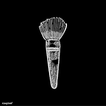Vintage illustration of a makeup brush | Free stock vector - 324469