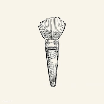 Vintage illustration of a makeup brush | Free stock vector - 324654