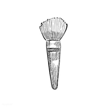 Vintage illustration of a makeup brush | Free stock vector - 324670