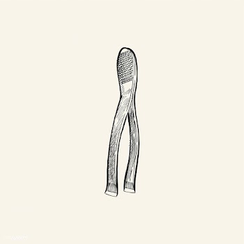 Vintage illustration of a pair of tweezers | Free stock vector - 324662